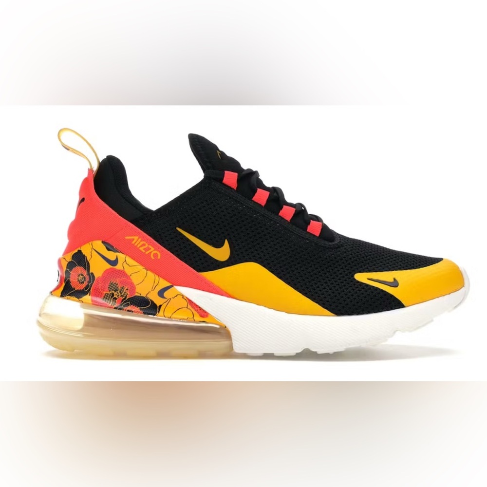 Nike Women’s Floral Air70 Sneakers Crimson and Black Size 6.5